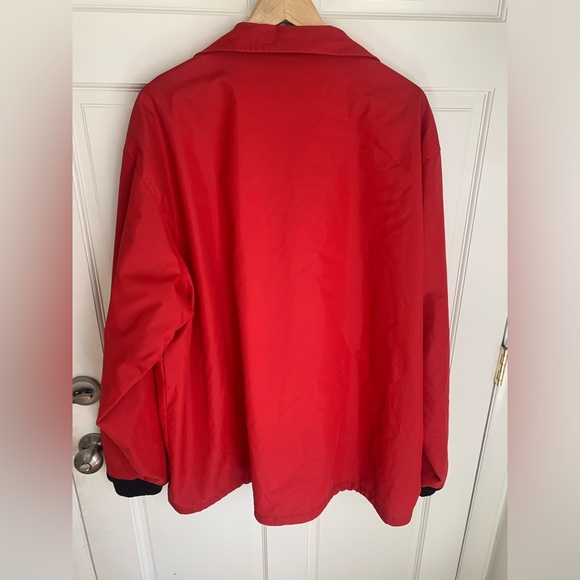 Vintage 90’s Ralph Lauren Polo Sport Red Rubberized Coach Jacket XXL - Picture 7 of 7